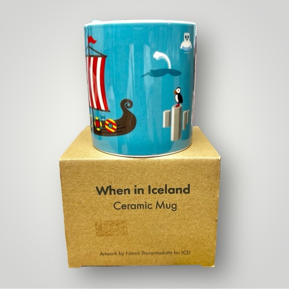 Collectible Beautiful designed coffee mug imported from ICELAND🇮🇸Souvenir New - Picture 4 of 12